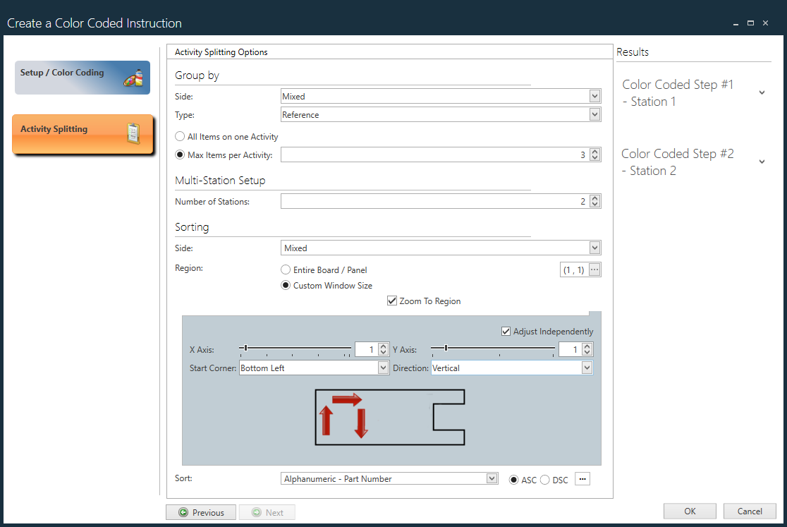 Custom window size