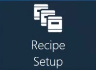 Recipe Setup button