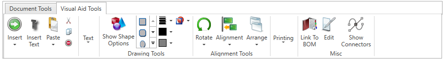 Visual Aid toolbar