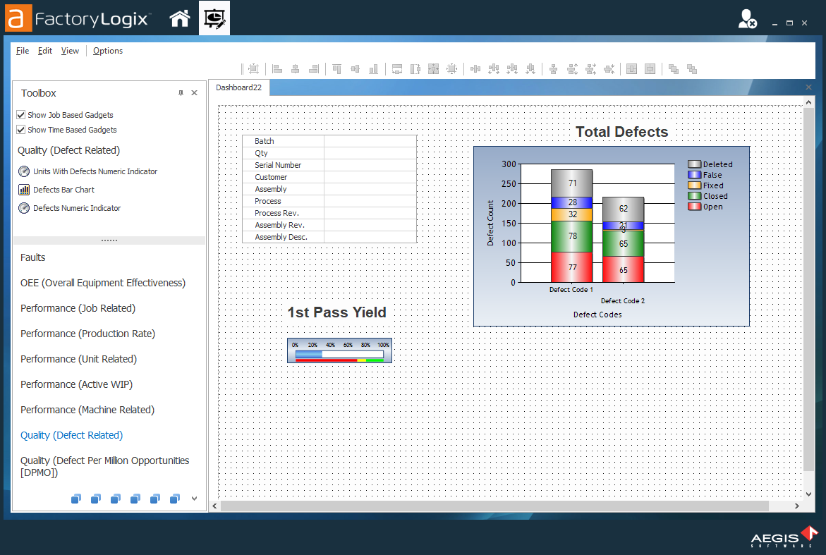 Updated dashboard settings