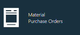 Material Purchase Orders button