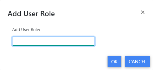 Add User Role dialog