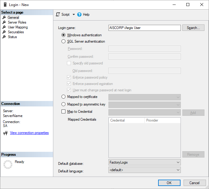 Windows authentication