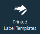 Printed Label Templates button