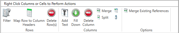 BOM Formatting page toolbar