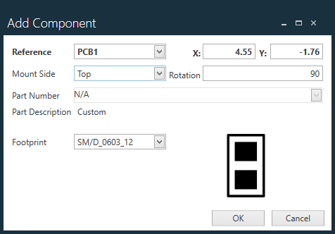 Add Component dialog