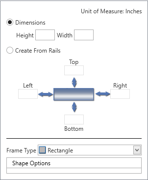 Add Panel Frame dialog