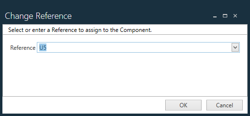 Change Reference dialog