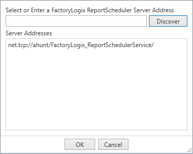 Report Scheduler Service address