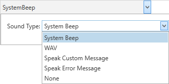 Messaging sounds drop-down