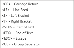 Supported decimal suffix characters