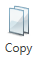 Copy toolbar button