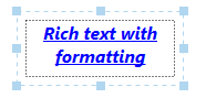 Rich text example with formatting