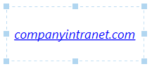 Hyperlink text example