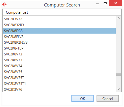 Computer Search dialog