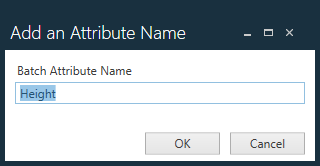 Add an Attribute Name dialog