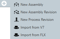 Add New Process menu