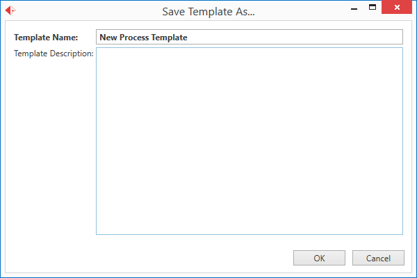 Save Template As dialog